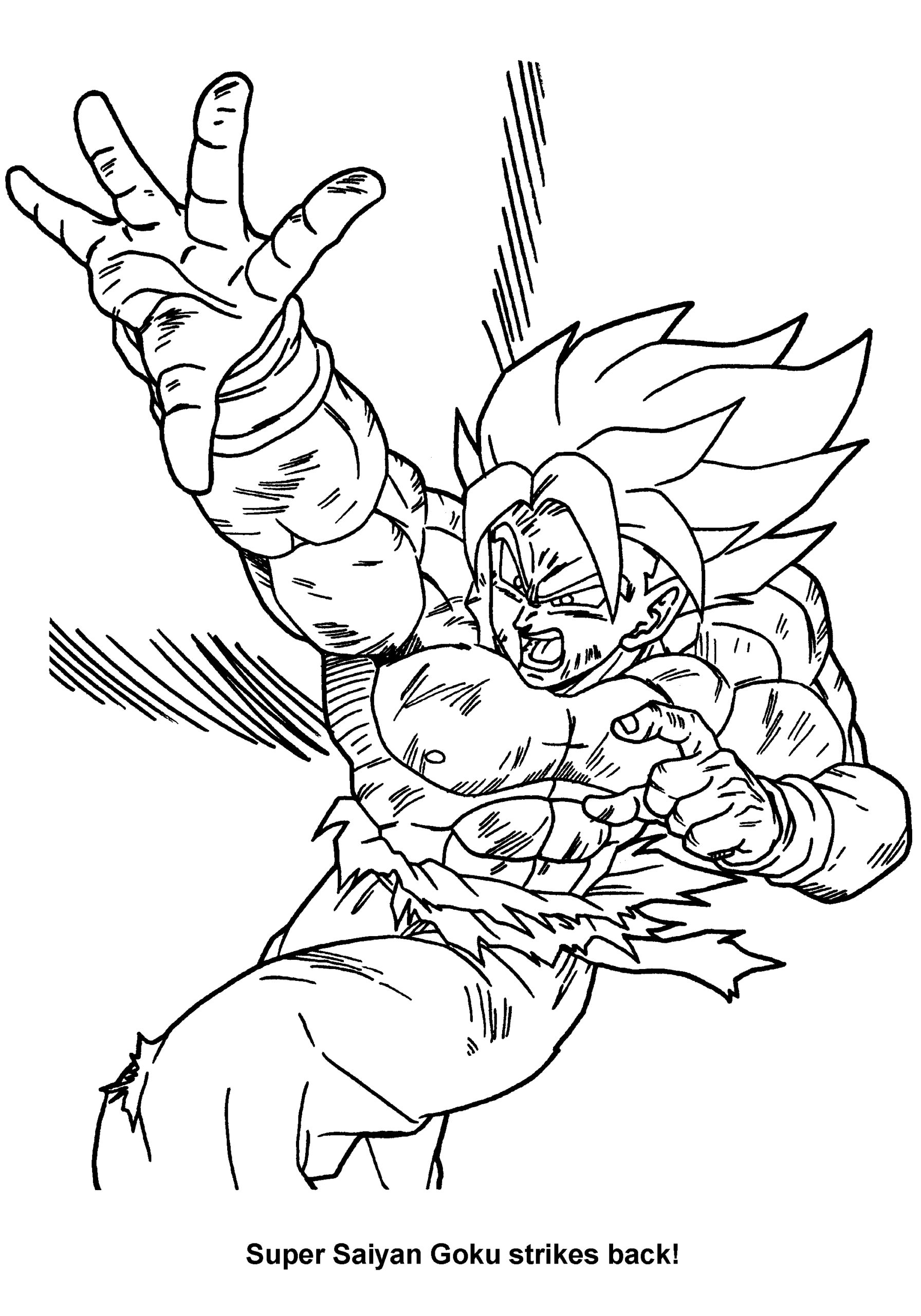 goku dragon ball z coloring pages