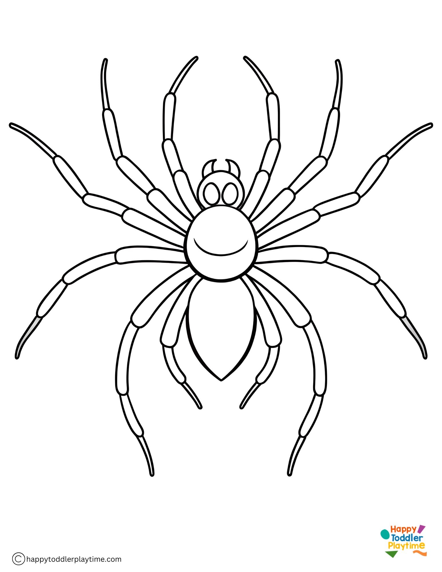 Spider Coloring Pages Happy Toddler Playtime Spider Coloring Pages Happy Toddler Playtime