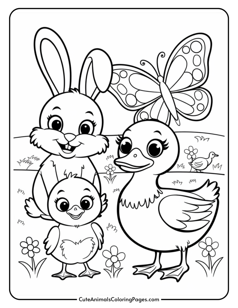 cute spring coloring pages