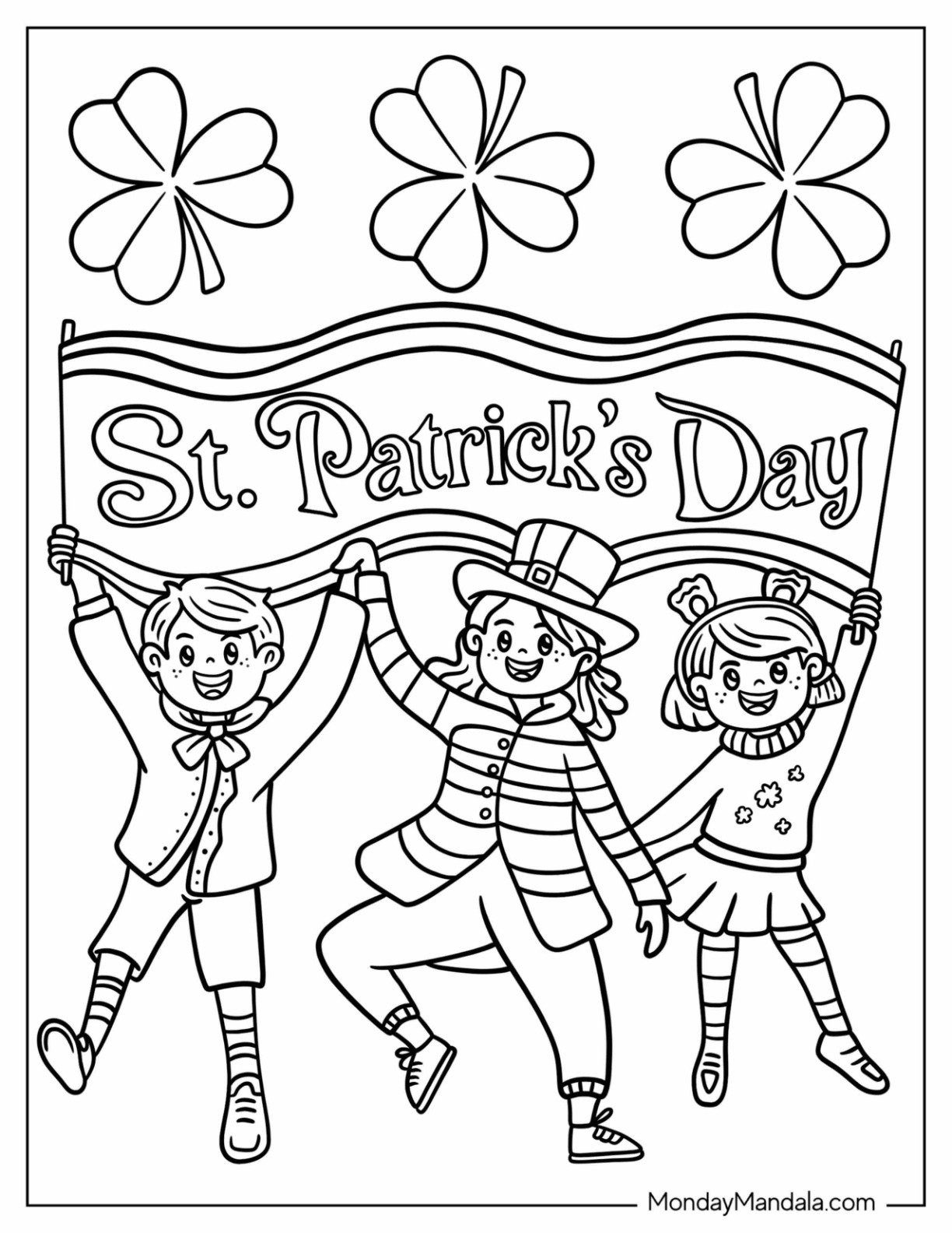 St Patrick s Day Coloring Pages Free PDF Printables St Patrick s Day Coloring Pages Free PDF Printables