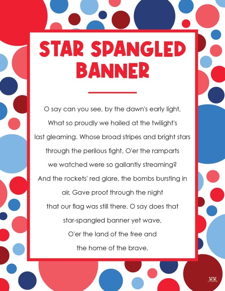star-spangled banner lyrics short