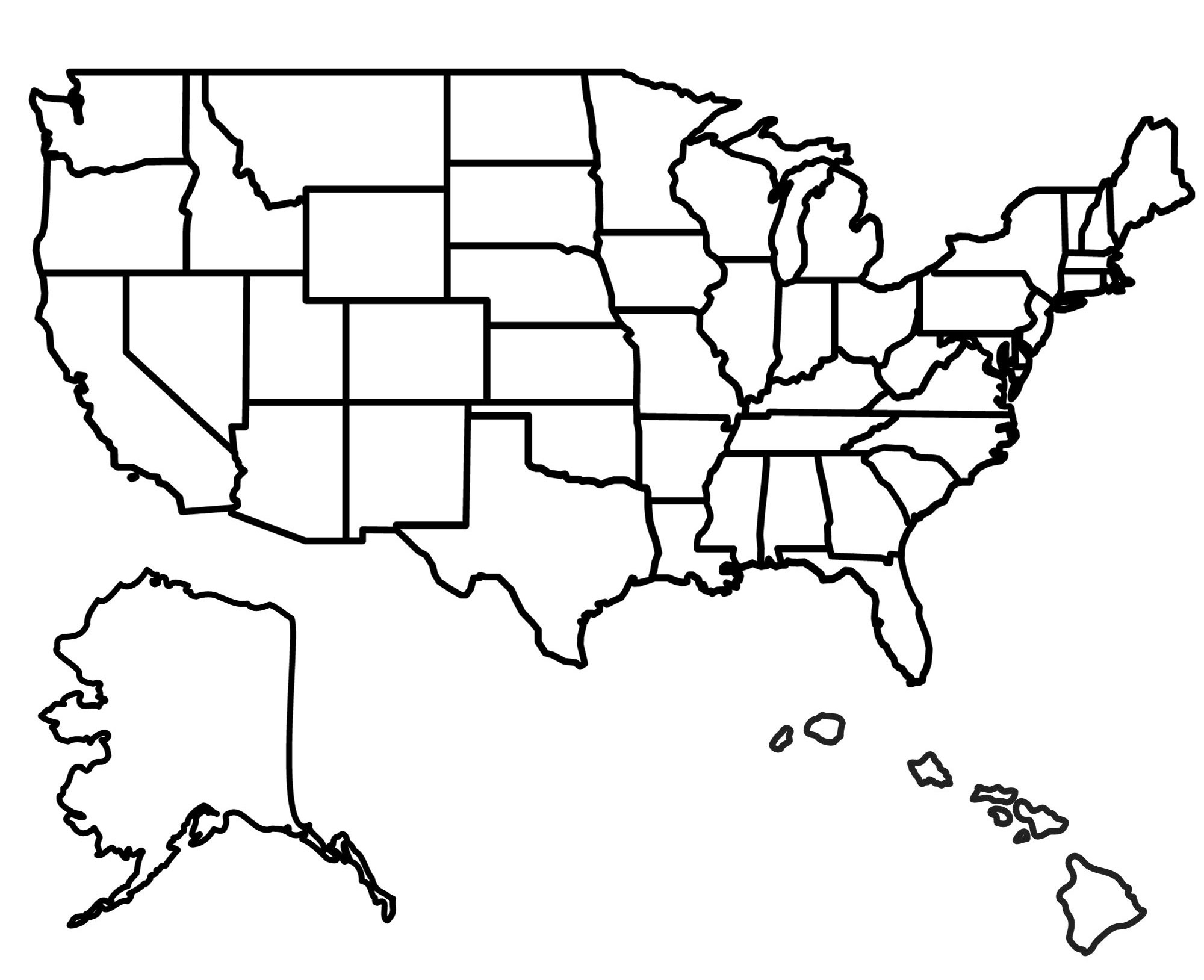 united states map worksheet