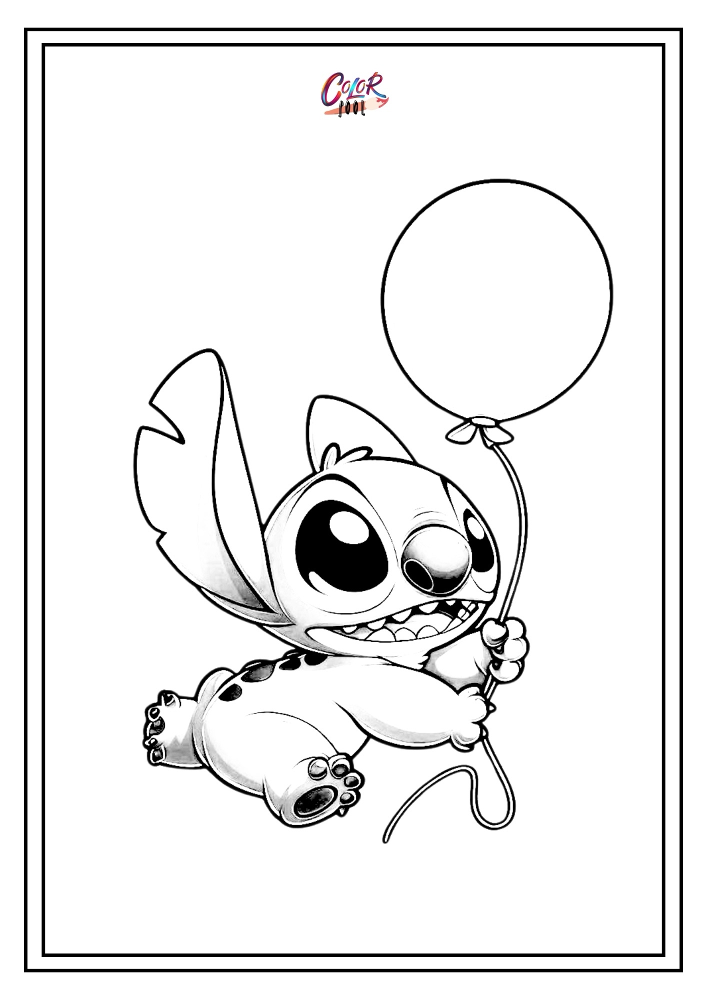 free stitch coloring pages