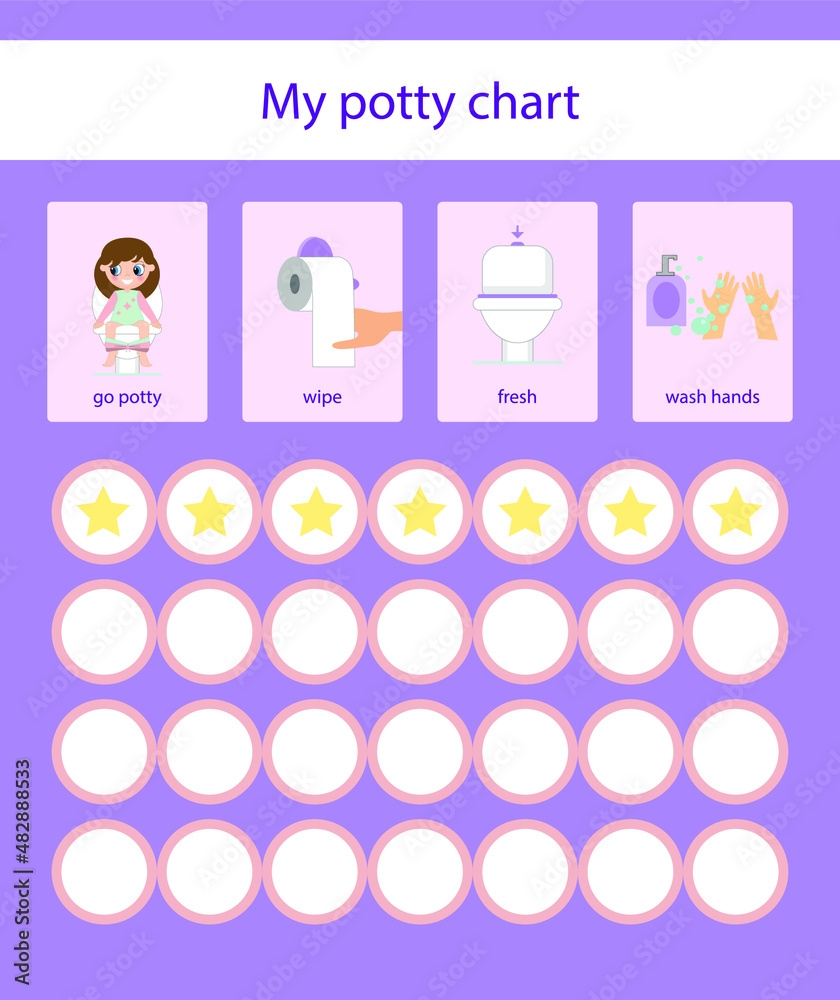potty training reward chart