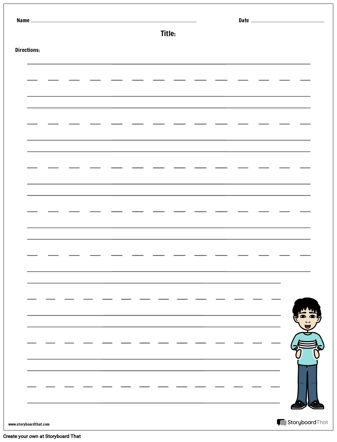 handwriting practice sheet generator