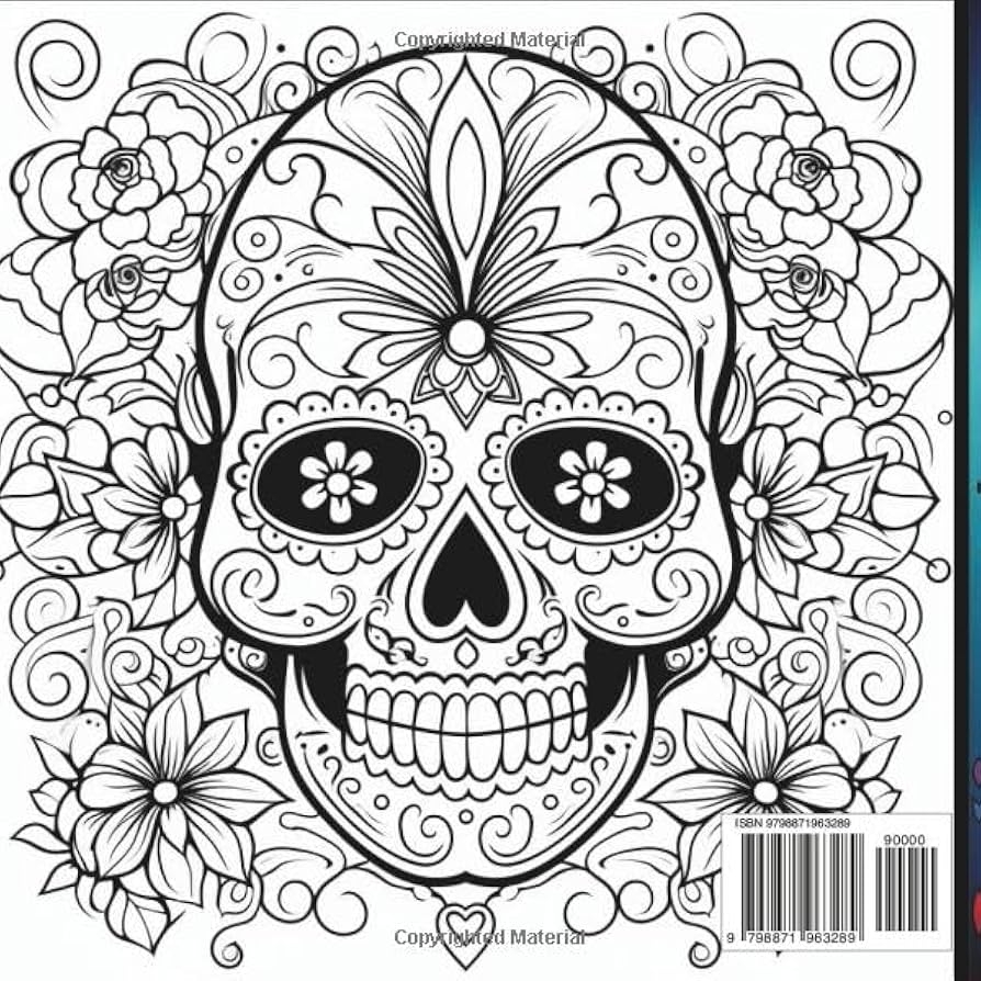 sugar skull coloring pages