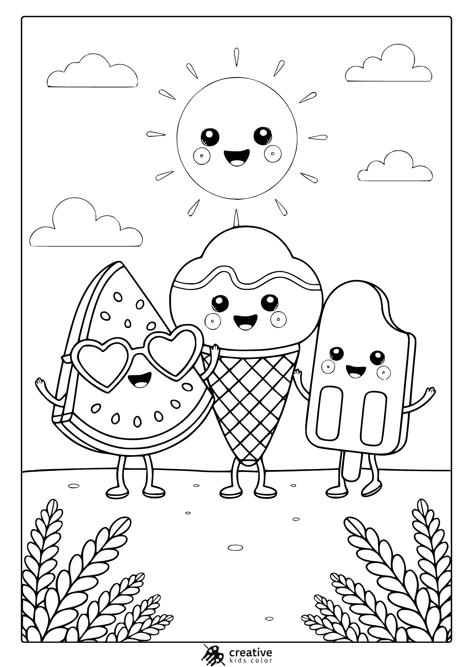coloring pages for summer