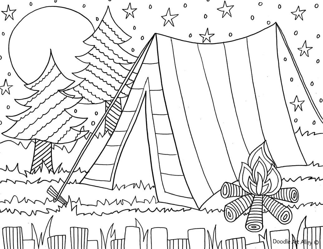free summer coloring pages
