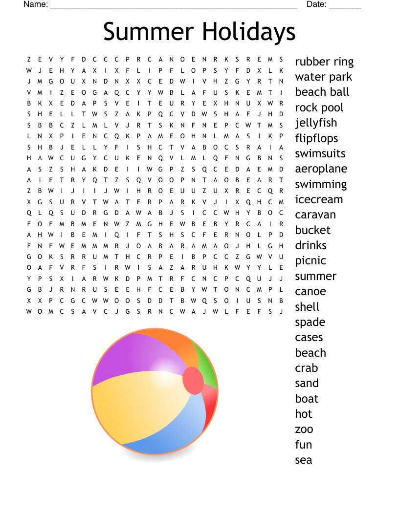 holiday word search puzzles