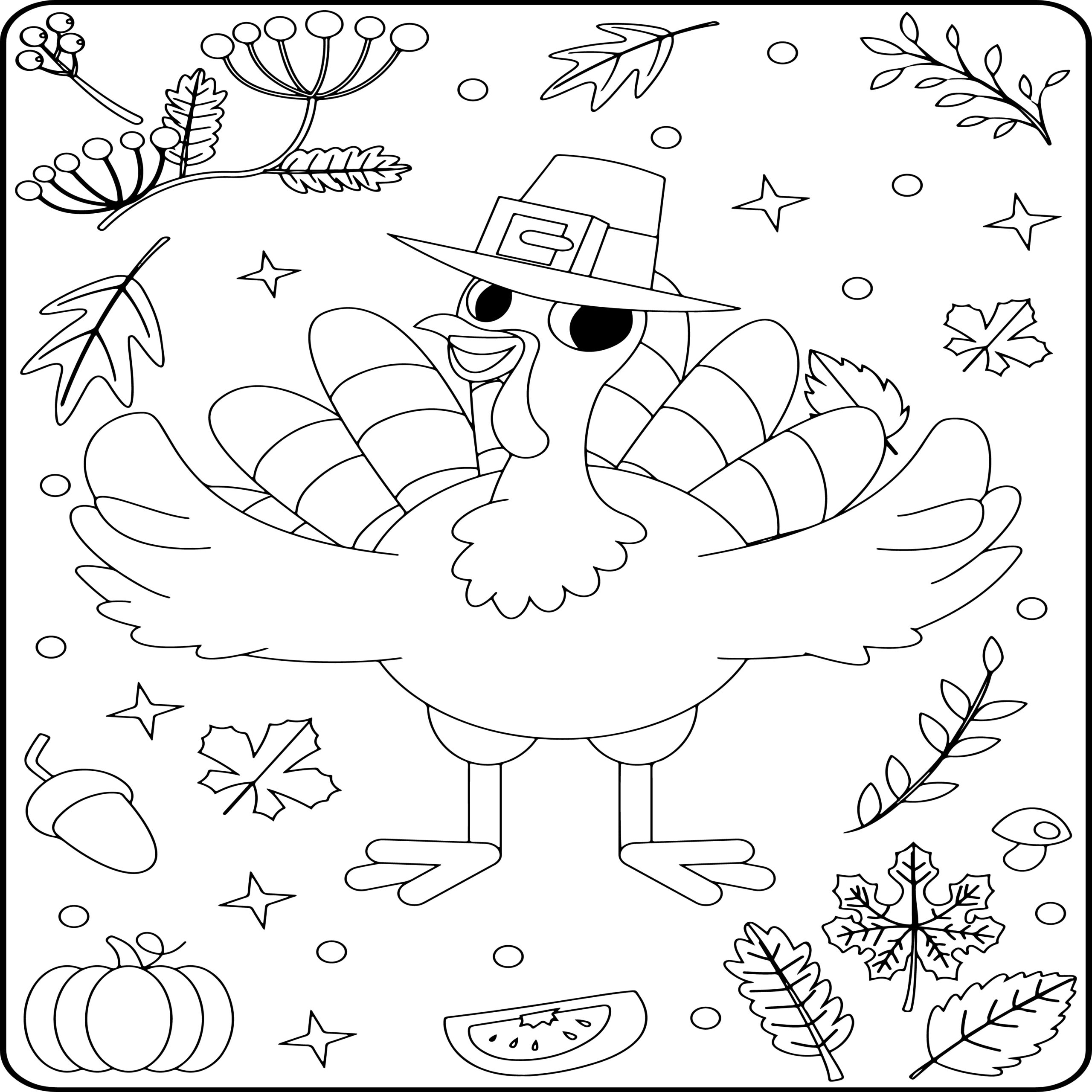 thanksgiving coloring pages for kids