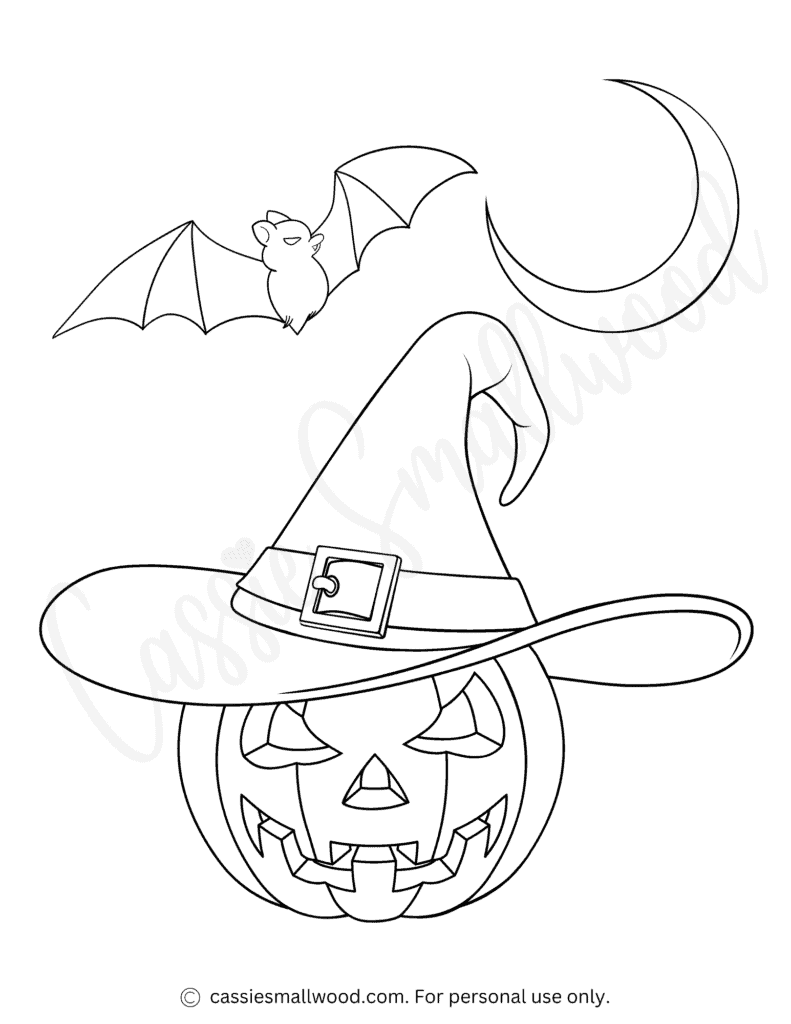 jack o lantern coloring sheet