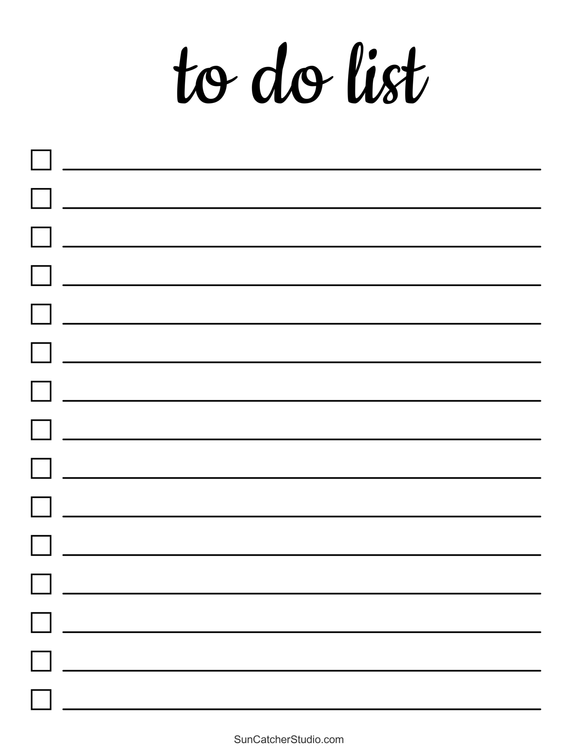 to do list template