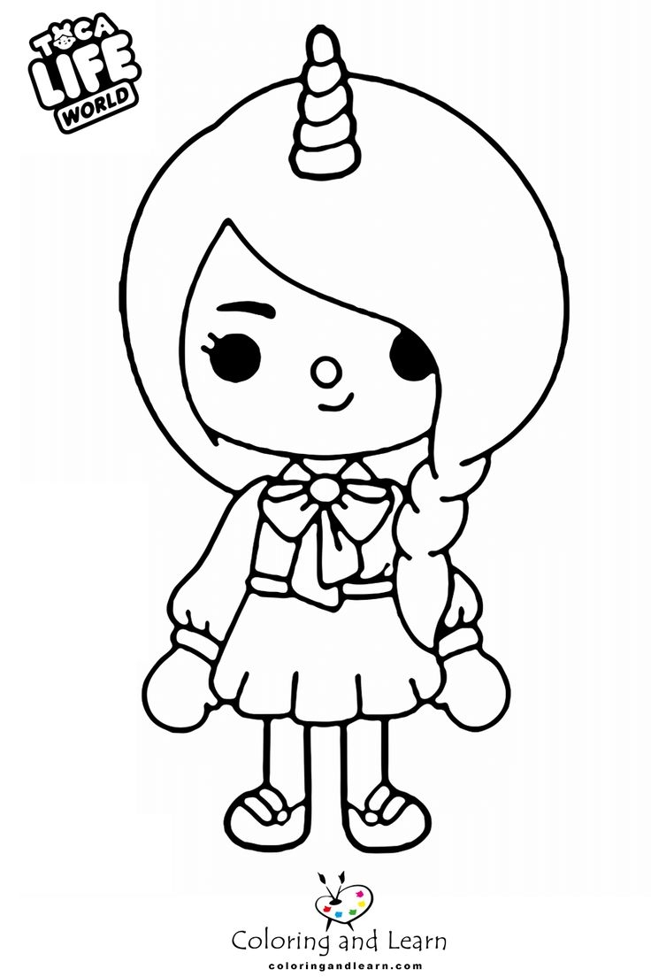 toca boca coloring pages