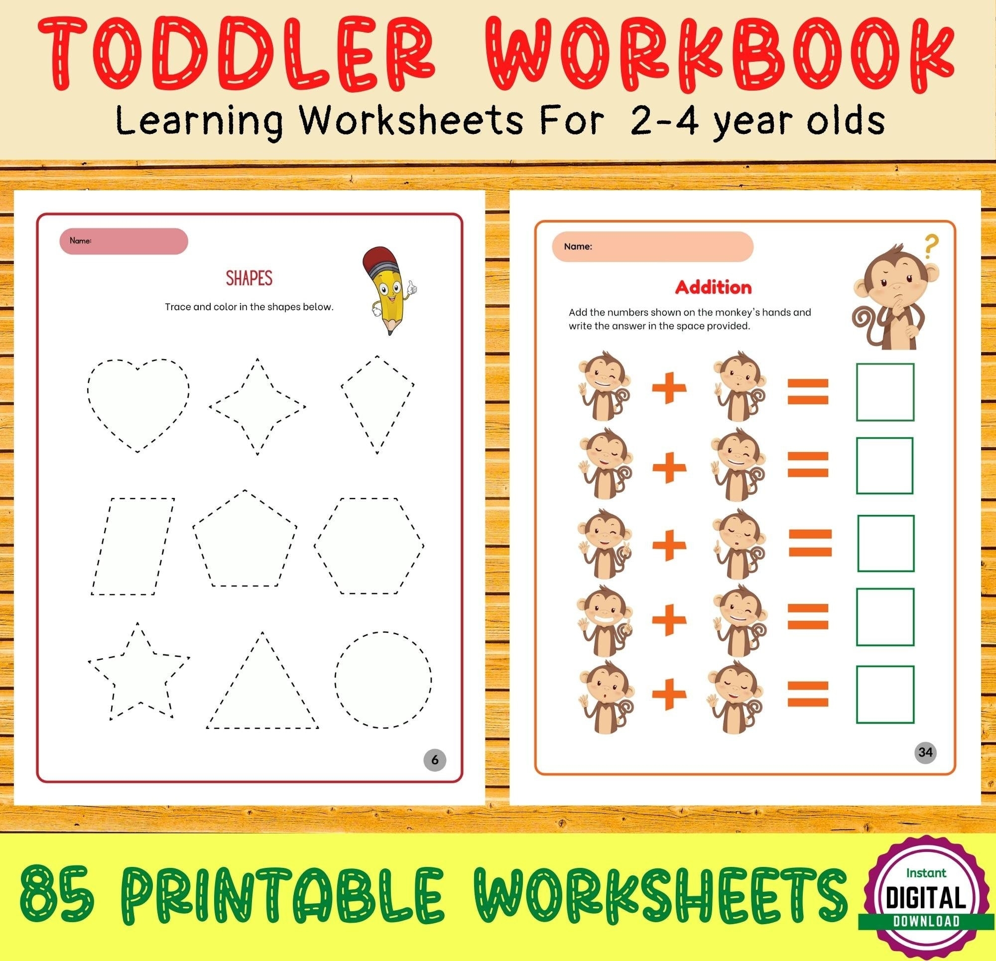 toddler printable worksheets