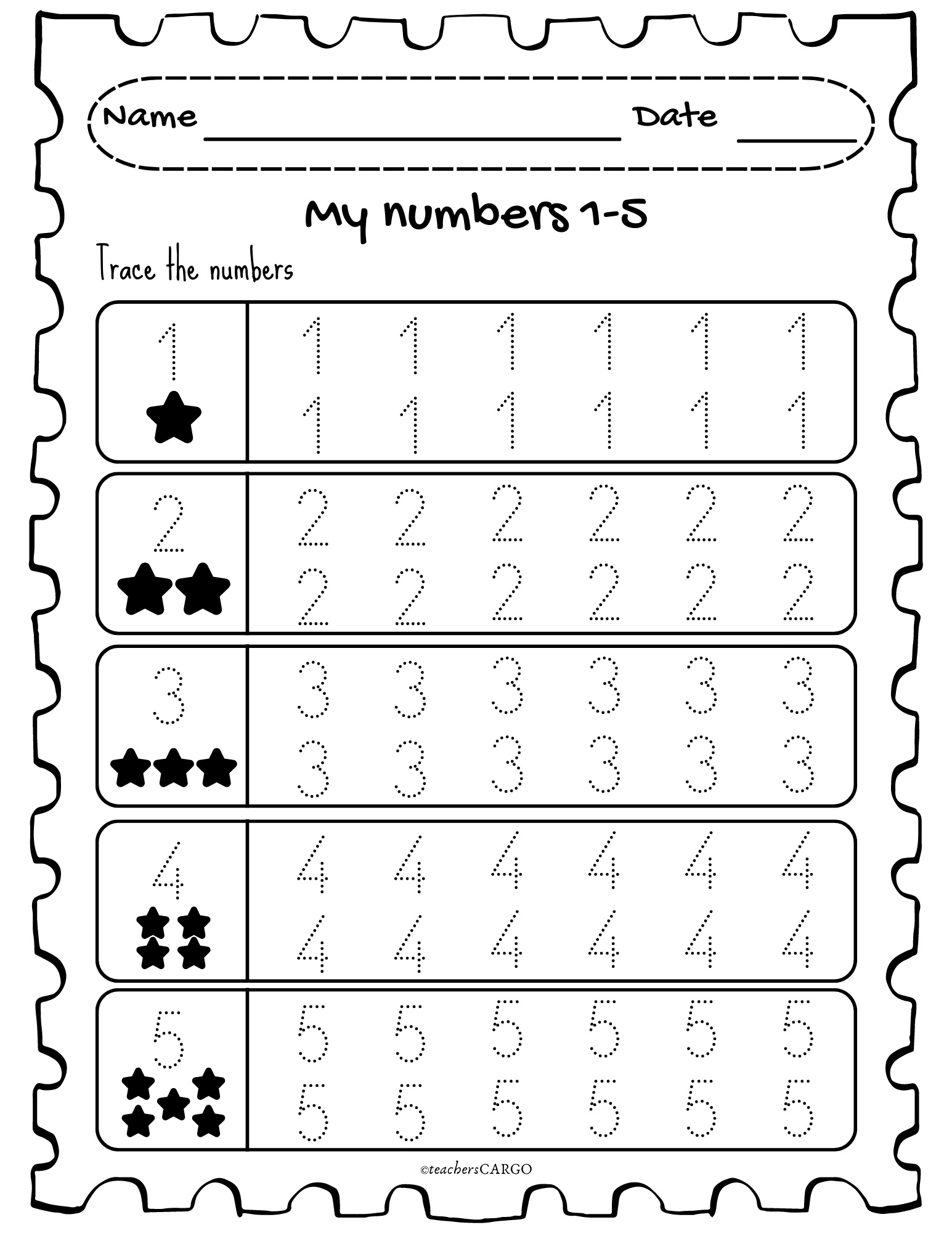 printable number tracing worksheets