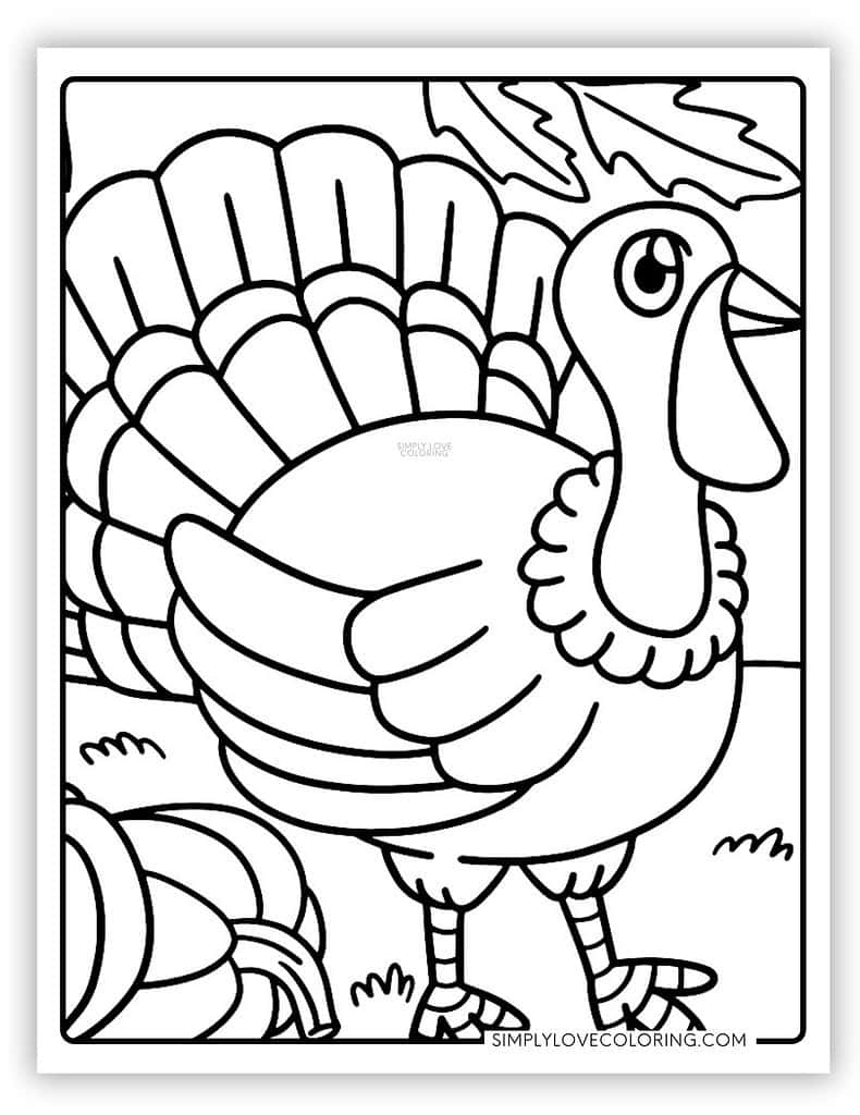 free turkey coloring sheet