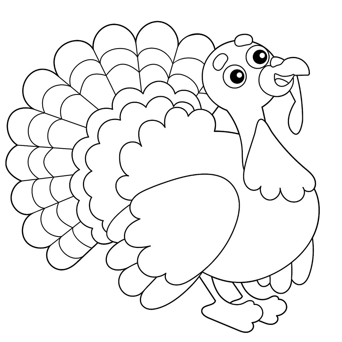 printable turkey coloring page printable turkey coloring page