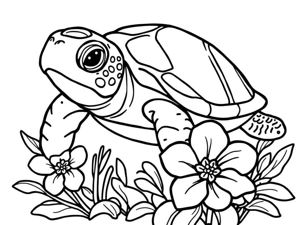 sea turtle coloring sheet