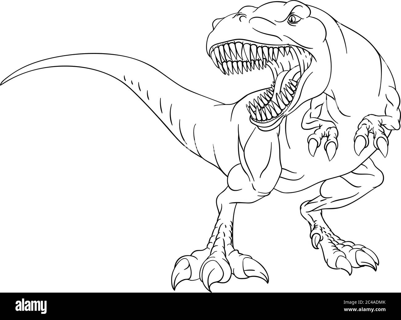 tyrannosaurus rex colouring pages