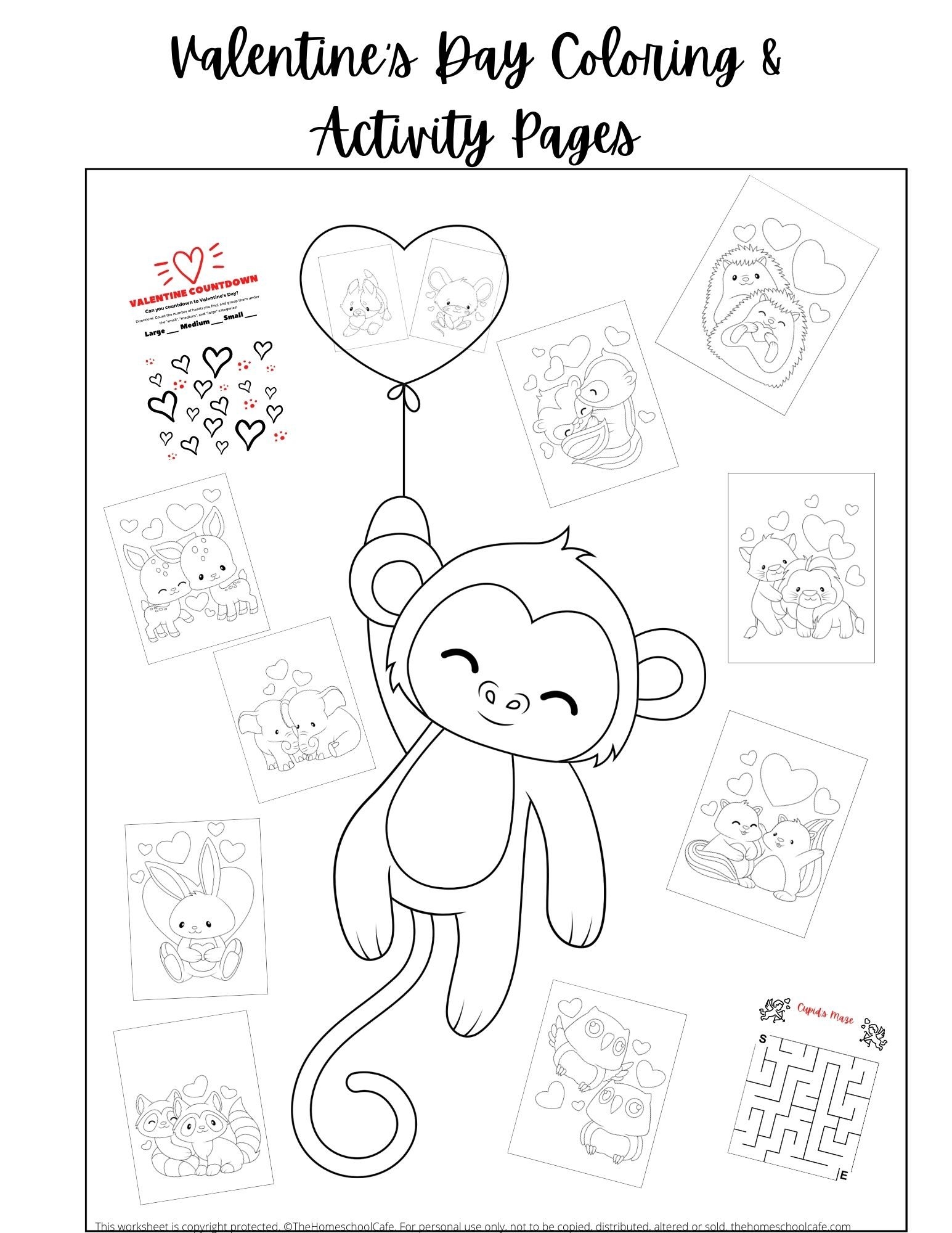 Valentine s Day Activities And Coloring Pages For Kids The Homeschool Cafe