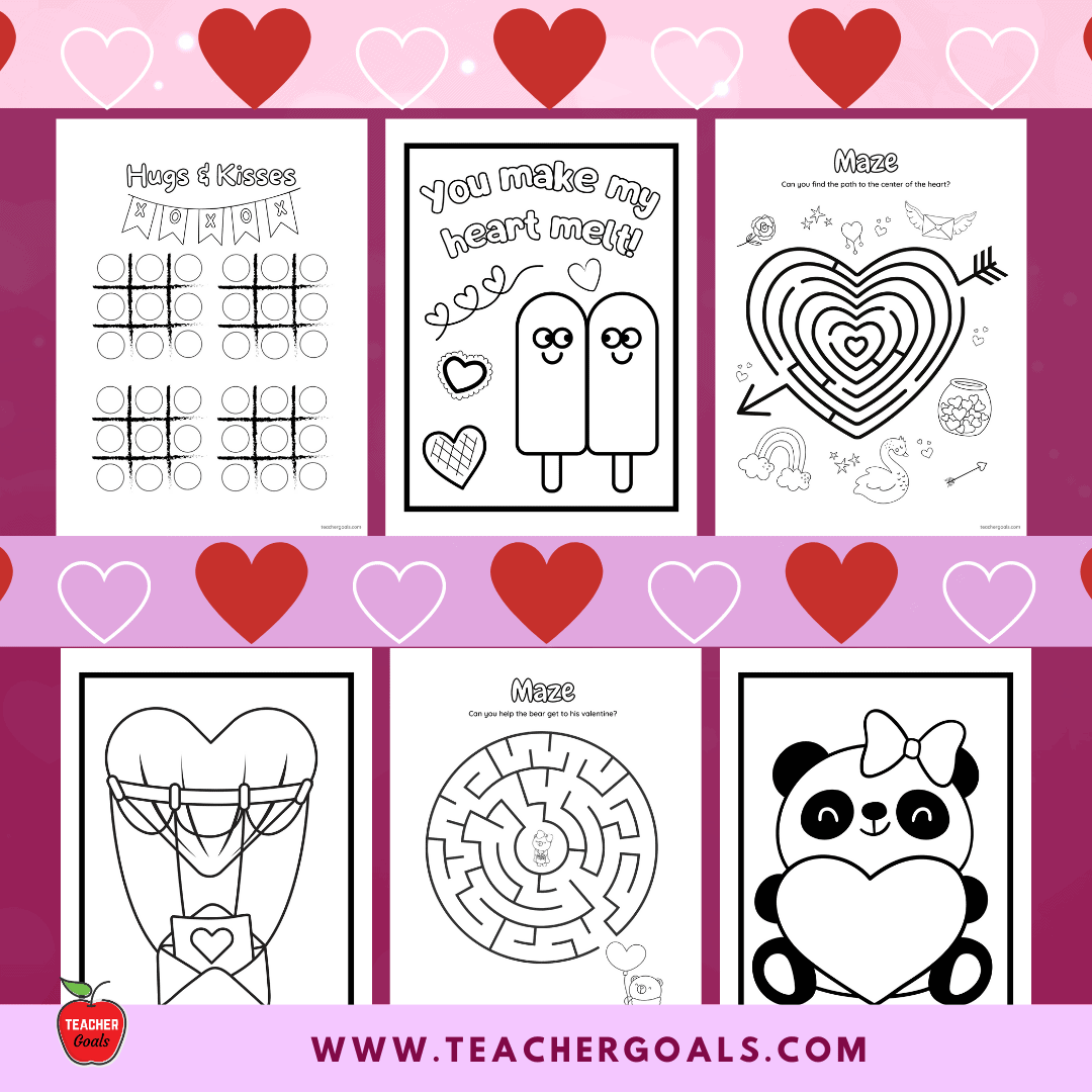 valentine coloring book pages