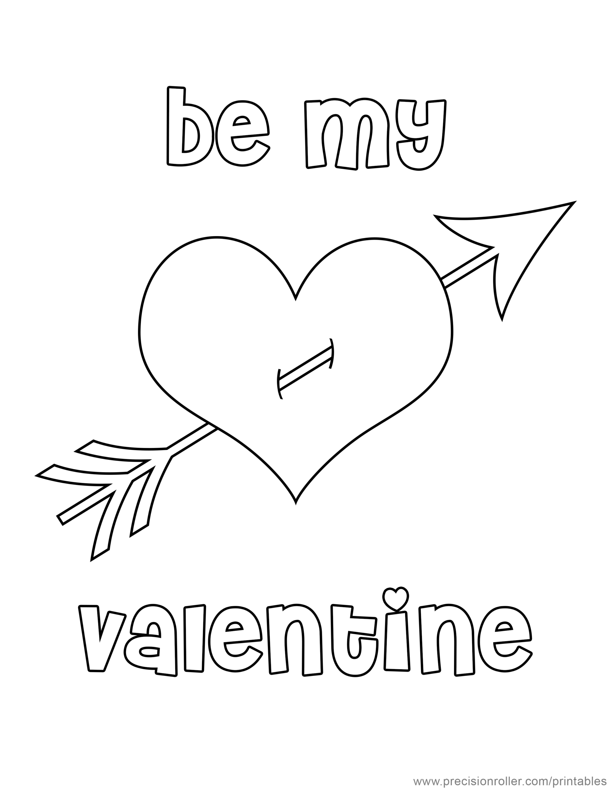 valentine day coloring pages printable