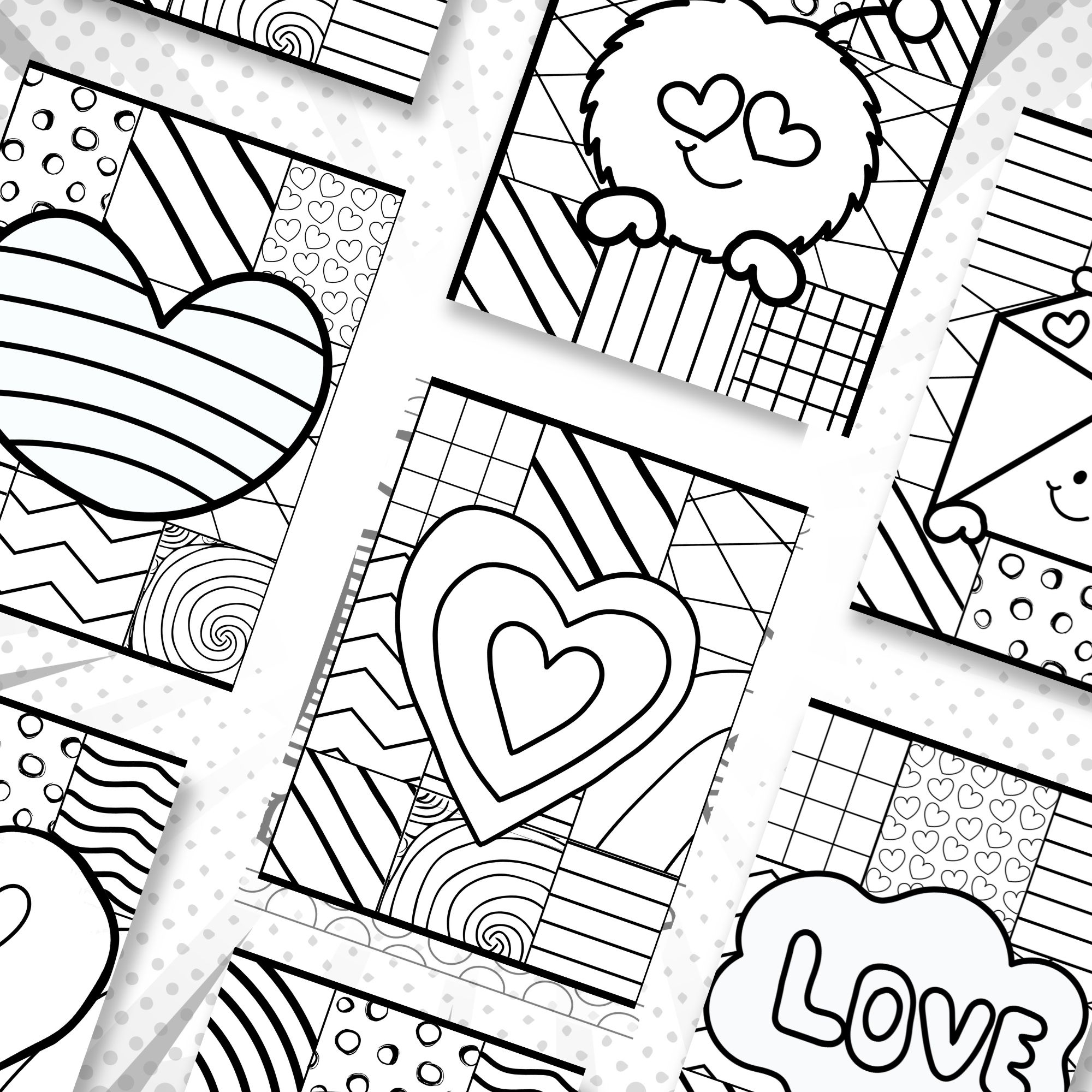 valentine's day coloring sheet