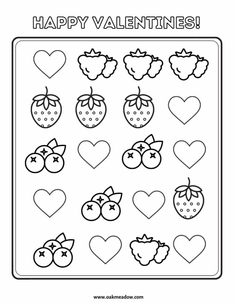 valentine s day worksheets