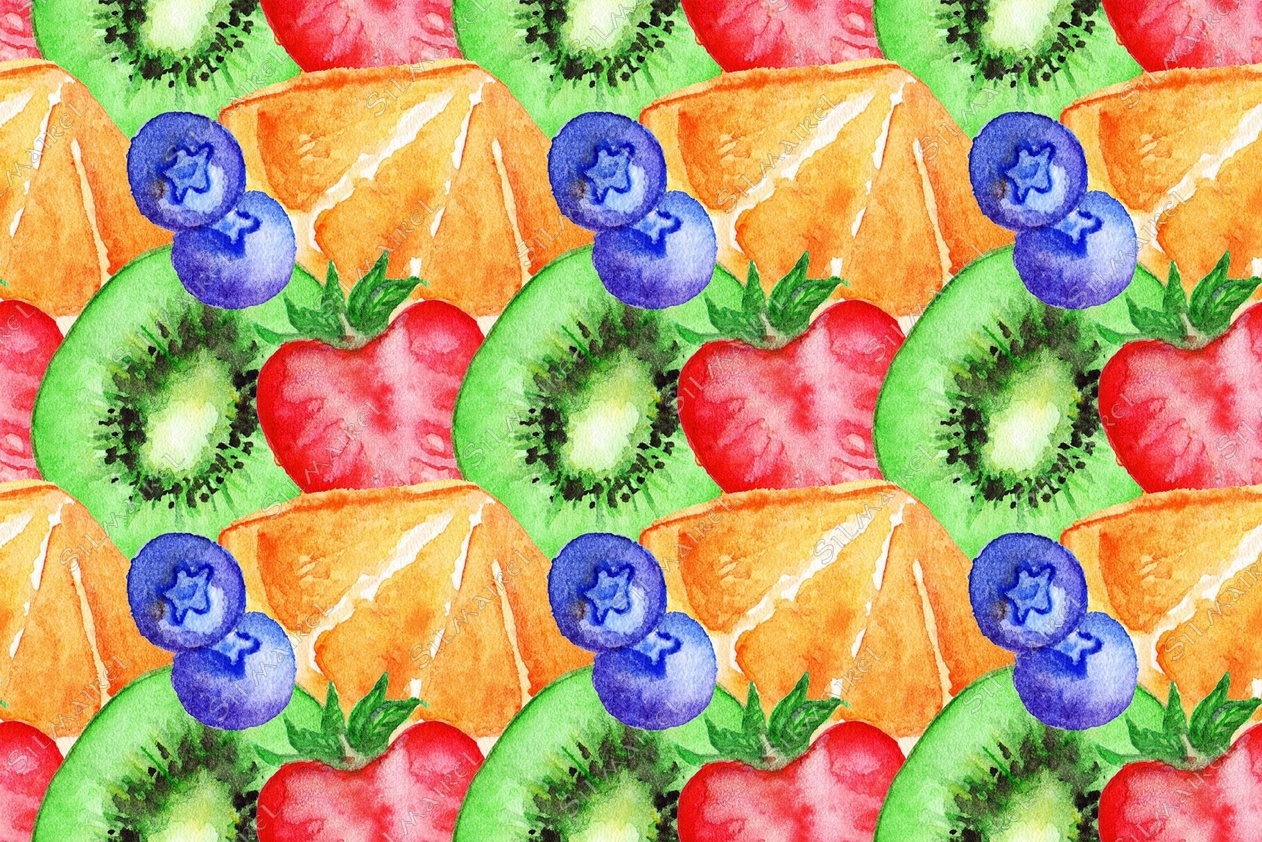 Watercolor Fruit Vector Isolated Set By Art By Silmairel TheHungryJPEG