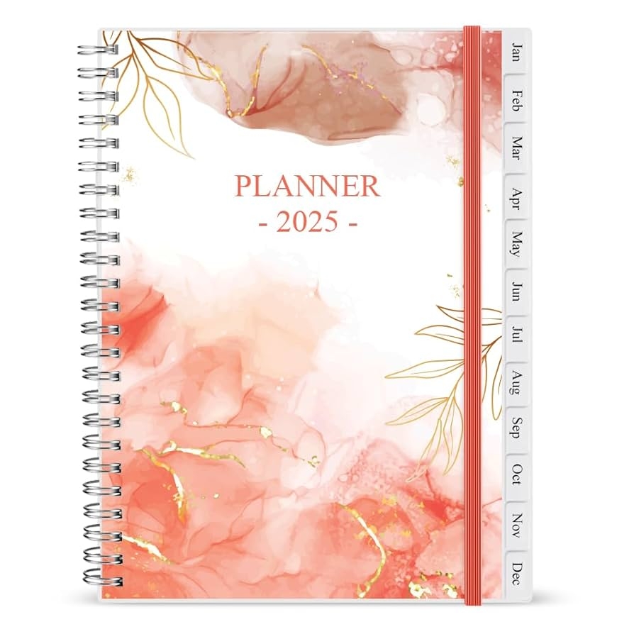 Weekly Monthly Planner 2025 January 2025 To December 2025 Planner And Organiser Goal Tracking Notebook Medium 6 5 X 8 5 Pink Amazon de Stationery Office Supplies