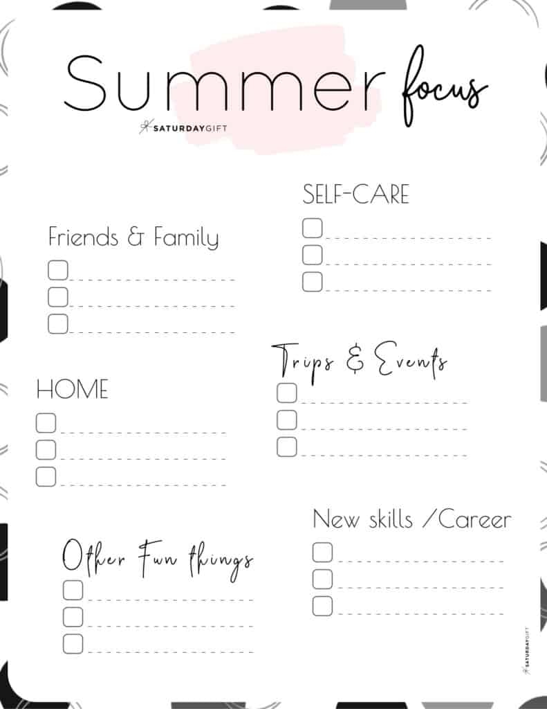 summer printable worksheets