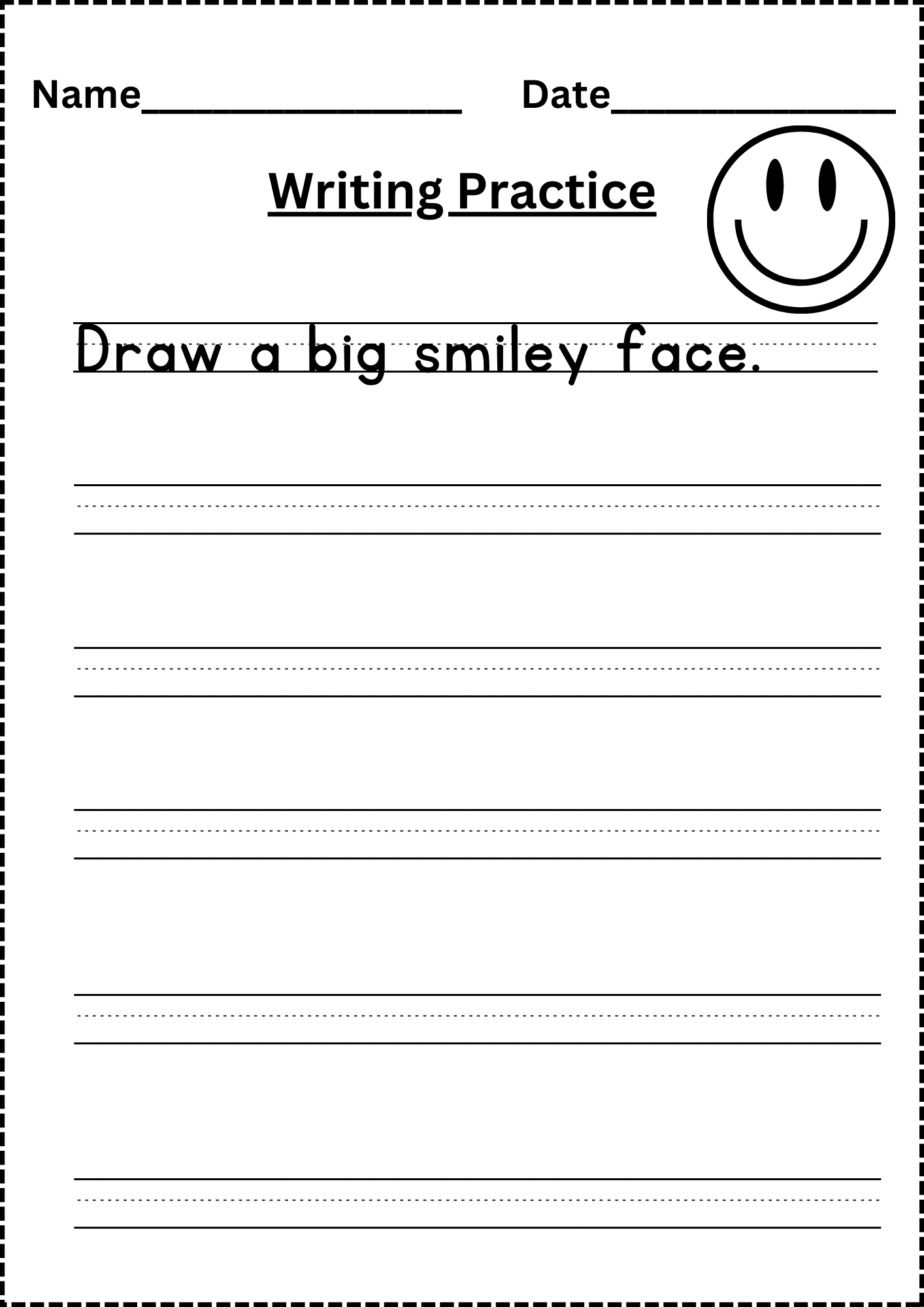 free printable writing worksheets